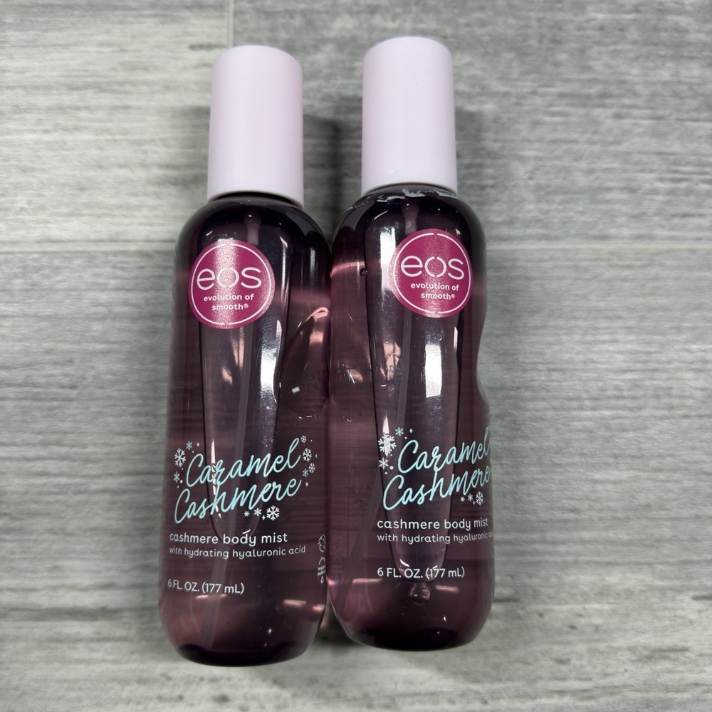EOS Holiday Body Mist Limited Edition Caramel Cashmere Hydrating 6oz Lot Of 2